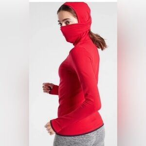 Athleta Women's Red Cowl Neck Sweater
